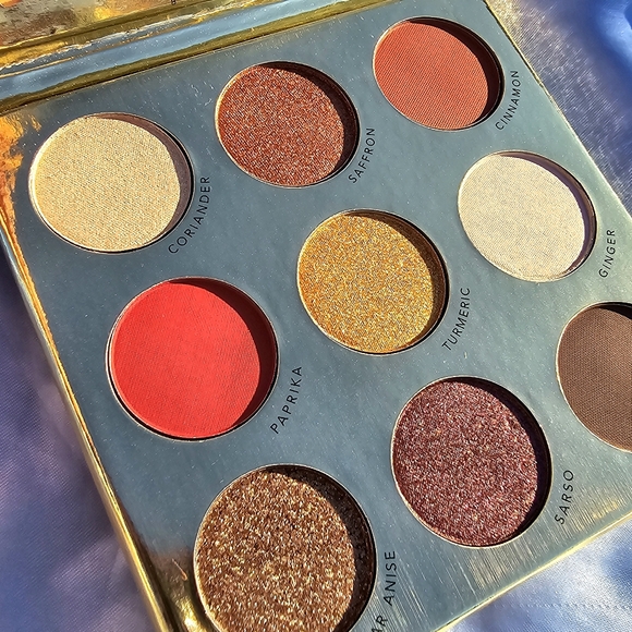 🟠 ☆ NWT ☆ SUVA Beauty "Saffron" Eyeshadow Palette Nuetral Red Gold Matte - Picture 2 of 7